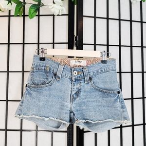Levi's low rise denim shorts